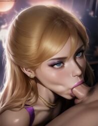 1boy 1girls :>= ai_generated blonde_female blonde_hair blonde_hair blonde_hair_female blowjob blowjob_face blue_eyes collarbone deep_blowjob deepthroat earrings eyelashes eyeliner eyeshadow fellatio fellatio_face female female_focus female_human hair_between_eyes human human_female human_male lipstick long_hair looking_at_partner makeup male male/female male_human male_pubic_hair medium_penis nai_diffusion necklace novelai oral oral_sex original original_character patreon_username penis penis_in_mouth pujopg purple_lipstick realistic straight straight_sex white_body white_girl white_skin