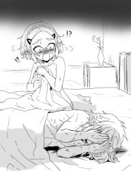 bed blush link princess_zelda wasabi_(legemd)
