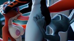 1boy 2girls 3d aak_(arknights) aak_(valorlynz) anthro_on_anthro arknights big_breasts blowjob blue_plate_special closed_eyes disney female_rimming_male ffm_threesome furry furry_only grey_fur hands_on_ass hands_on_head hypergryph judy_hopps moaning moaning_in_pleasure mrs._otterton nude nude_anthro nude_female oral oral_sex otter otter_tail rabbit_girl rimjob rimming rimming_male small_breasts sound sound_effects studio_montagne tagme threesome video video_game_character wigfritter