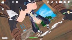 2boys 3d anal anal_sex anal_sex animated balls blonde_hair cum cum_everywhere cum_in_ass cum_inside cum_while_penetrated femboy fucked_silly gay genshin_impact hilichurls_(species) hoyoverse male male_only maverickxhr mihoyo mika_(genshin_impact) mitachurl monster_cock mp4 no_sound nude tagme upside-down video yaoi