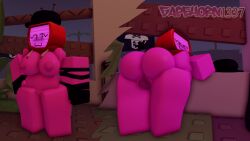 1girls 3d artist_name ass bent_over blush breasts digital_media_(artwork) female forsaken_(roblox) gapehorn1337 gloves gradient_background hat hood_down hoodie nipples nude object_head pink_skin posing pussy pussy_focus pussy_shot roblox roblox_background roblox_game roblox_studio robloxian robot robot_girl screen_face self_upload skateboard sky thighs tv tv_head tv_screen veeronica watermark