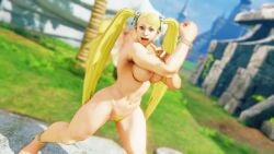 3d areolae athletic athletic_female big_breasts blonde_hair blue_eyes breasts busty capcom female female_focus female_only hourglass_figure long_hair mod navel nipples nude nude_female nudity pubes pubic_hair pussy rainbow_mika street_fighter street_fighter_v tagme twintails vagina wide_hips
