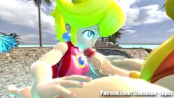 3d animated big_ass big_balls big_breasts big_penis fellatio futa_on_female futanari huge_cock intersex mario_(series) mario_and_sonic_at_the_olympic_games nintendo no_sound oral penis pool princess_daisy princess_peach shocking_(artist) source_filmmaker swimsuit tagme tender veiny_penis video