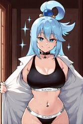1female 1girls ai ai_assisted ai_generated aqua_(konosuba) bathrobe bedroom bedroom_background blacked blacked_clothing blackedcommiss1 blue_eyes blue_hair curvy curvy_female female kono_subarashii_sekai_ni_shukufuku_wo! konosuba large_breasts long_hair looking_at_viewer smile smiling smiling_at_viewer smirk smirking_at_viewer smug smug_face solo solo_female solo_focus voluptuous voluptuous_female