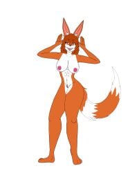 big_breasts big_breasts big_breasts big_eyes breasts breasts breasts breasts_out eris_(gifted_ties_vn) exposed_breasts exposed_pussy eye_markings eyelashes female female_focus fox fox_girl full_body gifted_ties_vn ginger_hair hands_up long_eyelashes long_tail naked naked_female naughty_face no_sex nude orange_fur orange_hair pink_pussy pussy red_eyes red_fox shoulder_length_hair showing_off slim_waist standing thick_legs thick_thighs tongue_out wants_to_be_fucked white_background white_belly white_chest white_underbelly