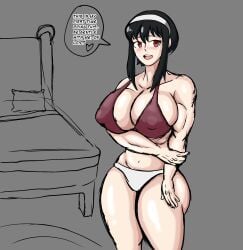 1girl 1girls bedroom female first_person_view first_time inviting_to_sex oogadeepend_(artist) spy_x_family tagme underwear wife yor_briar yor_forger