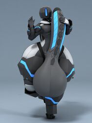 2017 3d absurd_res anthroanim armor balls big_balls clothing erection hi_res huge_balls huge_thighs humanoid hyper hyper_balls hyper_thighs machine male penis pose robot s.o.r.u. simple_background solo suit teapot_(body_type) thick_thighs waving wide_hips