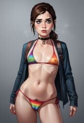 ai_generated bikini ellie_(the_last_of_us) ellie_williams selfie teenage_girl teenager the_last_of_us young