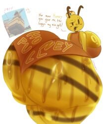 1girls ass ass_focus bee big_ass bubble_ass bubble_butt english_text furry grow_a_garden honey honey_bee huge_ass massive_ass panties queen_bee queen_bee_(grow_a_garden) reference_image roblox roblox_game self_upload tagme text text_on_clothing zeraniumz