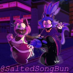 amy_rose anthro arm_grab ass ball_sound_effects balls big_balls big_penis blaze_the_cat bodily_fluids bottomwear brown_body brown_skin caramelody churn churning_balls clothing coat domestic_cat duo erection eulipotyphlan expansion felid feline felis female freckled_face freckles genital_expansion genital_fluids genitals gloves green_eyes gurgling_balls gynomorph hair handwear hedgehog hi_res huge_balls huge_cock intersex intersex/female jewelry mammal musk musk_clouds necklace nipples_visible_through_clothing orange_eyes pants penis penis_expansion photo_background photography_(artwork) pink_body ponytail precum precum_on_butt purple_body saltedsongbun sega shirt smile sonic_(series) sonic_the_hedgehog_(series) tail throbbing throbbing_penis topwear torn_clothing