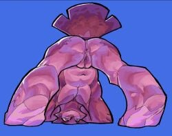 2025 all_fours anthro anus ass avian beak biped bird digital_media_(artwork) digital_painting_(artwork) female flat_chested genitals looking_at_viewer navel nsfuwu4 owl painting_(artwork) presenting presenting_hindquarters pussy raised_tail rear_view simple_background solo tail