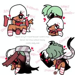 apologies black_cum clothed cookie credits cum cum_drip cum_in_pussy cum_inside cute dandy's_world dominant_male faceless_male female female_penetrated ginger_(dandy's_world) grabbing heart heart-shaped_pupils heart_eyes impregnation kissing kissing_while_penetrated l_can_draw_without_trace legs_up male nakky_draws no_panties ovum ovum_with_heart penis_on_pussy pussy pussy_juice roblox roblox_game saliva sex socks sorry sprout_(dandy's_world) strawberry submissive_female tagme tears toony twisted_sprout_(dandy's_world) vaginal_penetration vaginal_sex white_hair x-ray