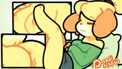 isabelle (animal crossing) from animal crossing by sadi (artist)