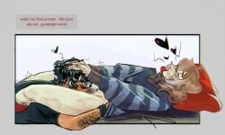 akira_kurusu burn_scar cunnilingus cuntboy eye_scar goro_akechi grabbing_hair intersex joker_(persona) liveleaksakc middle_aged partially_clothed persona_5 persona_5_royal ren_amamiya self_harm_scars transmasc