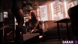 animated asian_female blowjob dark-skinned_male female from_behind interracial judge_eyes office_lady ryuu_ga_gotoku saori_shirosaki sarahh03 sex sound tagme vaginal_penetration video yakuza_(series)
