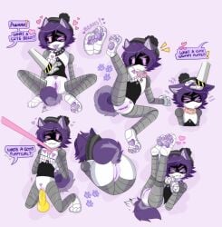 1girls 2d animal_ears dildo dildo_in_pussy female female_focus female_only female_penetrated furry_murder_drone head_pat jesterjerk murder_drones n_(murder_drones) penetration purple_hair pussy robot robot_girl robot_humanoid sex_toy showing_pussy tagme tail talking tongue tongue_out uzi_(murder_drones) vagina vaginal_penetration
