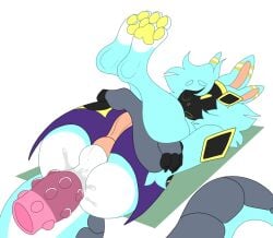 4_ears anal anal_sex animated anthro ass backsack balls bent_legs big_butt big_tail blue_body blue_fur blue_hair bumped_dildo closed_eyes crossed_arms curled_up dildo dipstick_ears dipstick_limbs ear_markings feet feet_up femboy festive_winter fish flexible folded fur genitals glistening glistening_dildo glistening_sex_toy hair hugging_legs hybrid jiggling knees_pulled_up knot knotted_penis large_insertion legs_together legs_up looking_pleasured lube_in_ass lube_on_dildo lying machine male marine multi_ear multicolored_body multicolored_ears multicolored_fur nubbed_dildo nude on_back on_ground open_mouth pawpads paws penetration penis penis_tuck perineum pilvi_owo pink_dildo pink_inner_ear pink_penis presenting presenting_hindquarters protogen protogen_visor screen screen_face sex sex_toy shark solo submissive submissive_male tail thick_thighs three-quarter_view tuft white_body white_fur yellow_pawpads