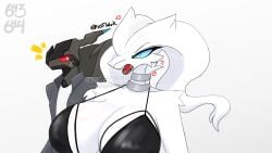 angry black_body blue_eyes breasts clothing female generation_5_pokemon male nervous pokemon pokemon_(species) red_eyes reshiram simple_background white_body zekrom