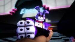 2boys animated animatronic anthro balls erection eyewear feet first_person_view five_nights_at_freddy's five_nights_at_freddy's:_security_breach foot_fetish foot_play footjob gay genitals glamrock_bonnie_(fnaf) interspecies looking_at_viewer machine male male/male male_pov nude penis rabbit robot rookieanimator210 scottgames sex tagme video