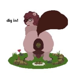 2d_animation ada_(moomular) after_vore alpha_channel animated anthro anus ass balls beaver brown_hair claws crouching crowning_feces digital_media_(artwork) english_text eyewear fart fart_cloud feces feces_on_ground feces_pile flower genitals glasses grass gynomorph gynomorph_farting gynomorph_pooping hair intersex looking_back mammal moomular narrowed_eyes nude nude_gynomorph nude_intersex obese obese_gynomorph obese_intersex open_mouth overweight overweight_gynomorph overweight_intersex penis pixel_(artwork) pixel_animation plant puffy_anus raised_tail rodent scat scat_disposal scatplay simple_background solo speech_bubble tail tail_motion talking_to_viewer teeth text toe_claws transparent_background vore wearing_glasses