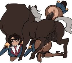 absurd_res animal_genitalia animal_penis anus bodily_fluids clothing cum cum_in_vagina cum_inside dolecat duo equid equine equine_anus equine_genitalia equine_penis female female_on_feral feral feral_penetrating feral_penetrating_human footwear genital_fluids genitals hi_res high_heels horse human human_focus human_on_feral human_penetrated interspecies looking_pleasured male male/female mammal maya_(dolecat) not_furry_focus penetration penis sex shoes solo_focus vaginal_penetration zoophilia