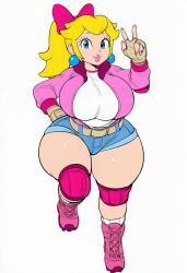 princess peach from mario (series) by lubbasdump