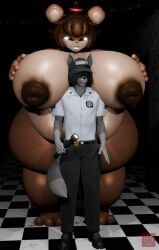 ambiguous_gender animal_humanoid animatronic anthro ass bear belly between_breasts big_belly big_breasts big_butt big_dom_small_sub breasts curvy_figure dominant dominant_female duo female five_nights_at_freddy's freddy_(fnaf) hi_res huge_belly huge_breasts huge_butt huge_hips huge_thighs humanoid larger_female machine male male/female mammal mammal_humanoid mature_female obese overweight overweight_female robot scottgames security security_guard size_difference slightly_chubby slightly_chubby_female smaller_ambiguous smaller_male smothering thick_thighs ursid_humanoid vep125 voluptuous wide_hips ych_(character)
