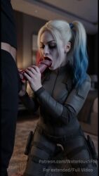 ai ai_assisted ai_generated batman batman_(series) blowjob harley_quinn harley_quinn_(classic) harley_quinn_(injustice) heavy_blush makeup penis penis_in_mouth ponytails sucking sucking_dick sucking_off sucking_penis sucking_tip tagme twintails video video_game_character video_games