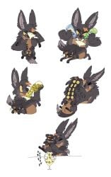 absurd_res alcohol alcohol_bottle ambiguous_gender anal anal_sex anthro belly beverage big_belly cocktail cocktail_glass container cup dipstick_tail drinking_glass duo enema feral food fruit funnel funnel_in_ass glass glass_container glass_cup hair held_upside_down hi_res inflation kibblekritterz korwin liquid_inflation mammal markings martini nude olive_(fruit) open_mouth penetration plant simple_background size_difference smear_frame smile substance_intoxication tail tail_markings tongue tongue_out upside-down