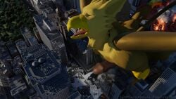 3d_(artwork) abs anthro avian balls beak biceps bodily_fluids brown_body brown_fur building building_destruction carpo city city_background city_crushing city_destruction cityscape claws corvidius cum cumshot destruction digital_media_(artwork) ejaculation erection feathered_wings feathers finger_claws freschrenders fur genital_fluids genitals gryphon hi_res humanoid_genitalia hyper landscape_dwarfing macro macro_anthro macro_male male muscular muscular_anthro muscular_male mythological_avian mythological_creature mythology nude open_mouth orgasm outside paws pecs penile penis rampage solo wings