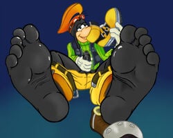 anthro barefoot canine clothing color digital_media_(artwork) disney erection feet foot_fetish foot_focus footwear goofy kingdom_hearts male male_only mammal masturbation penis precum seamaster shoes smell sniffing soles square_enix video_games