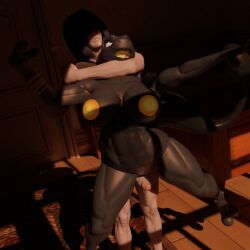 3d_(artwork) anthro areola asphyxiation big_areola big_breasts breasts chokehold choking digital_media_(artwork) duo dying erection feet female female_anthro generation_1_pokemon genitals hi_res human humanoid_genitalia humanoid_penis interspecies killing legendary_pokemon leglock male male/female male_human mammal megotraun mewtwo nintendo nipples nude open_mouth penis pokemon pokemon_(species) pokephilia restrained restrained_arms snuff spread_legs spreading standing toes