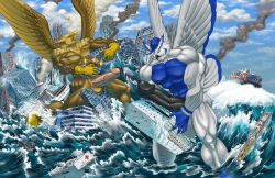 5_fingers abs anthro avian balls beak biceps biped bird brown_body brown_fur building building_destruction building_penetrated building_sex carpo city city_background city_crushing city_destruction cityscape claws crush destruction duo erection feathered_wings feathers finger_claws fingers fur genitals gryphon hi_res house humanoid_genitalia humanoid_penis kain3 landscape_dwarfing macro macro_anthro macro_male male muscular muscular_anthro muscular_male mythological_avian mythological_creature mythology nude open_mouth outside owl pecs penile penis rampage sea ship sky smile sova tail vehicle vehicle_destruction vehicle_penetrated vein veiny_penis water watercraft white_body wings