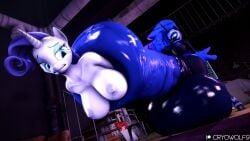 16:9 3d_(artwork) 4k absurd_res ambiguous_gender animal_genitalia animal_penis anthro big_penis breasts clothing cock_vore cryowolf9 digital_media_(artwork) duo equine_genitalia equine_penis female footwear friendship_is_magic genitals hasbro hi_res high_heels huge_cock hyper hyper_genitalia hyper_penis intersex intersex/female my_little_pony nightmare_moon_(mlp) nipples nude penile penis rarity_(mlp) shoes source_filmmaker_(artwork) vore widescreen