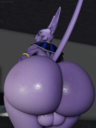 3d 3d_(artwork) 3d_animation ass balls beerus big_ass big_balls cat_humanoid deity dragon_ball dragon_ball_super gay huge_ass hyper_ass looking_at_viewer male_only muitetul purple_skin shaking_ass solo_male tagme video wet_ass yaoi yellow_eyes