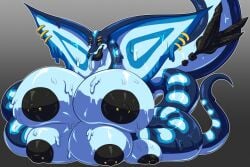 2_anuses 3_penises 4_eyes anus areola axissquirrel barbell_piercing big_breasts black_anus black_lips black_nipples black_penis blue_body breasts busty_feral dripping ear_piercing eyebrow_piercing eyeshadow facial_piercing feral forked_tongue genitals goo_body grey_background huge_breasts hyper hyper_breasts intersex lips makeup multi_anus multi_breast multi_eye multi_genitalia multi_penis nipple_dip nipple_piercing nipples penis piercing pyc-art reptile scalie simple_background snake snake_hood solo tail thick_bottom_lip tongue watermark