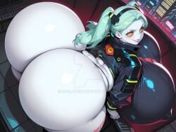 1girls 2020s 2025 2025s adoptable ai_art ai_generated alternate_ass_size_(larger) alternate_breast_size alternate_breast_size_(larger) bubble_ass bubble_butt cleavage colossal_ass colossal_breasts curvaceous curvaceous_female curvaceous_figure curves curvy curvy_female curvy_figure curvy_hips cyberpunk cyberpunk:_edgerunners cyberpunk_(series) cyberpunk_2077 deep_cleavage deviantart_link drblade97 female female_focus female_only hyper hyper_ass hyper_balls hyper_butt hyper_hourglass jpg looking_back looking_back_at_viewer massive_ass rebecca_(edgerunners) red_sclera round_ass round_butt smiling turquoise_hair twintails voluptuous voluptuous_body voluptuous_female white_body white_skin yellow_pupils