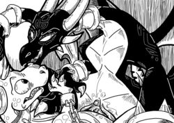black_and_white corrupted_cynder cynder dragon female male penetration penis pussy razzek sex spyro_the_dragon video_games