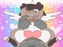 anal anal_sex animated anon anthro big_dom_small_sub breasts closed_eyes domestic_cat dominant duo epilepsy_warning equid equine extreme_size_difference felid feline felis fur fur_markings gay gay_anal gay_male gay_sex heart_(marking) heart_symbol homosexual homosexual_male homosexual_sex horn imaginary_friend male male/male male_only male_penetrated male_penetrating male_penetrating_male mammal markings mora_less mythological_creature mythological_equine mythology penetration prince_sparklebutt(mora_less) rainbow_background siamese simple_background size_difference small_breasts smile unicorn waist_grab