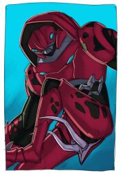 2_penises 4_eyes alien anthro arthropod ben_10 bivalvan black_body black_markings cartoon_network crustacean exoskeleton genitals hi_res hood light lighting long_penis looking_at_viewer lumen_fox male markings multi_eye multi_genitalia multi_penis orishan penis presenting red_body red_markings red_shell shaded shell sketchy solo spikes spikes_(anatomy)