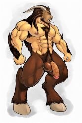 hooves horns male male_only penis satyr uncut uncut_penis