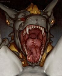 anthro bared_teeth bodily_fluids cheek_horns chin_horn christa_(rebeldragon101) claws clitoral_hood clitoris close-up cum cum_in_mouth cum_inside cunnilingus dragon dripping duo ear_piercing ear_ring earrings_only ejaculation ernesto_(rebeldragon101) facial_horn fangs fangs_bared female forked_tongue genital_fluids genitals gold_(metal) gold_jewelry gullet head_plate hi_res honovy horn jewelry long_ears looking_at_another looking_at_viewer looking_down male male/female messy mouth_shot mythological_creature mythological_scalie mythology neck_plate open_mouth oral piercing pubic_mound ring_piercing saliva saliva_drip saliva_on_tongue saliva_string scalie sex snout spread_legs spreading squirting_in_mouth teeth thick_tongue thighs_spread throat tongue tongue_out tongue_piercing vaginal_fluids vaginal_penetration vaginal_squirting vulva