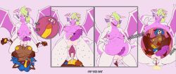 absurd_res ambiguous_fluids anthro balls belly bodily_fluids breasts canid canine cum digestive dragon ejaculation fox fur genital_fluids genitals hi_res inside leaking leaking_vagina mammal melting mythological_creature mythological_scalie mythology nipples organs penis pip_the_rat scalie stomach unbirthing urine vaginal_penetration vore vulva wet wings