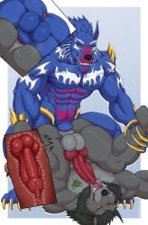 anthro anus beast_machines blizzard_entertainment bodily_fluids canid canine canis cum cum_in_mouth cum_inside cutaway duo fan_character gay genital_fluids hasbro hi_res hybrid male male/male mammal mythological_canine mythological_creature mythology nickgray noble_(bm) takara_tomy transformers warcraft werecanid werecanine werecreature werewolf wolf worgen zoophila