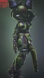 1futa 3d anthro balls big_breasts bonnie_(cally3d) bonnie_(fnaf) breasts fazclaire's_nightclub five_nights_at_freddy's furry futa_only futanari huge_cock nude penis robot rule_63 self_upload simon_sklar solo springtrap_(fnaf) yellow_body