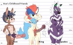 16:10 ace_the_mudbray animal_genitalia animal_penis anthro armpit_hair ass balls big_butt body_hair breasts cellulite chart equine_genitalia equine_penis eyelashes female flared_penis fluffy fluffy_tail frenum_ladder frenum_piercing generation_5_pokemon generation_7_pokemon genital_piercing genitals gynomorph hairy_balls height_chart hi_res intersex keldeo keldeo_(ordinary_form) ladder_piercing legendary_pokemon male mane model_sheet mudbray musclegut muscular nintendo nipple_piercing nipples penis penis_piercing piercing pokemon pokemon_(species) presenting prince_albert_piercing pubes shiny_pokemon small_breasts small_penis stripes tail thick_eyelashes thick_thighs tsunderace widescreen zebstrika