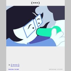 1:1 animal_genitalia animal_penis animated animated_comic anthro ashleyorange black_hair canid canine canine_genitalia canine_penis clothed clothed_female clothing comic comic_panel crop_top duo eyewear fellatio female genitals glasses gynomorph hair hi_res homestuck human humanoid hybrid incest_(lore) intersex intersex/female jade_harley june_egbert knot lipstick makeup mammal ms_paint_adventures onesie oral pajamas penile penis sex shirt short_hair sibling_(lore) sister_(lore) sisters_(lore) throbbing throbbing_knot throbbing_penis topwear trans_(lore) trans_woman_(lore) white_body