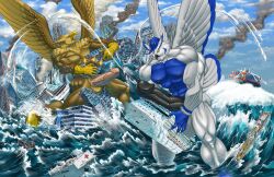 5_fingers abs anthro avian balls beak biceps biped bird bodily_fluids brown_body brown_fur building building_destruction building_penetrated building_sex carpo city city_background city_crushing city_destruction cityscape claws crush cum cumshot destruction duo ejaculation erection feathered_wings feathers finger_claws fingers fur genital_fluids genitals gryphon hi_res house humanoid_genitalia humanoid_penis kain3 landscape_dwarfing macro macro_anthro macro_male male muscular muscular_anthro muscular_male mythological_avian mythological_creature mythology nude open_mouth outside owl pecs penile penis rampage sea ship sky smile sova tail vehicle vehicle_destruction vehicle_penetrated vein veiny_penis water watercraft white_body wings