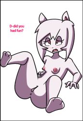 alpha_channel anthro anus areola ass black_border blush bodily_fluids border breasts canid canine canis cum cum_in_vagina cum_inside dialogue digital_media_(artwork) domestic_dog english_text feet female fur genital_fluids genitals mammal negativefox nipples nordic_sled_dog nude open_mouth samoyed simple_background solo spitz spread_legs spreading tail text toes tongue transparent_background vianca_(negativefox) vulva white_body white_fur