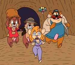 2026 anthro bag big_breasts blonde_hair breasts brown_body brown_fur chip_'n_dale_rescue_rangers chip_(disney) chipmunk clothed clothing dale_(disney) digital_media_(artwork) disney female forced fur gadget_hackwrench ground_squirrel group hair hi_res imminent_rape imminent_sex long_hair looking_pleasured male male/female mammal monterey_jack_(cdrr) mouse murid murine nipples nude partially_clothed rodent running sciurid squirrel tan_body tan_fur vylfgor white_body white_fur zipper_(cdrr)